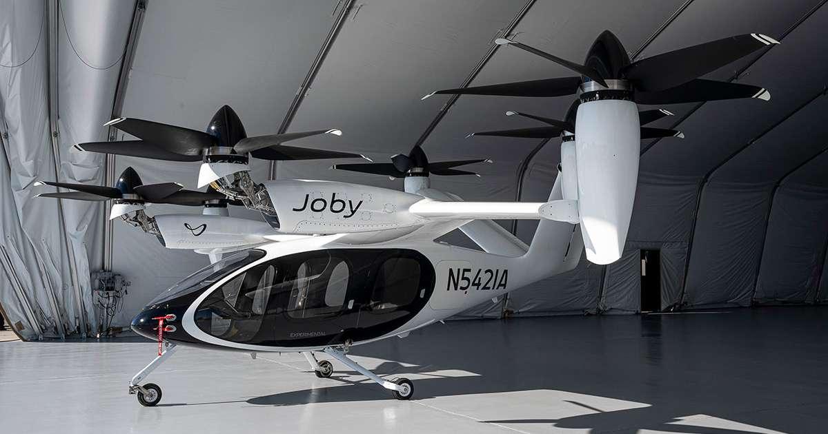 Joby Aviation eVTOL aircraft in a hangar